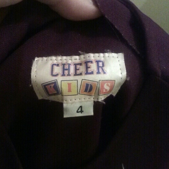 "Tide" cheerleader dress size 4t maroon and white - Picture 2 of 4